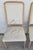 Coastal Carved Faux Rope Solid Wood Dining Chairs Abstract Upholstery Set of 6 For Sale - Image 16 of 18