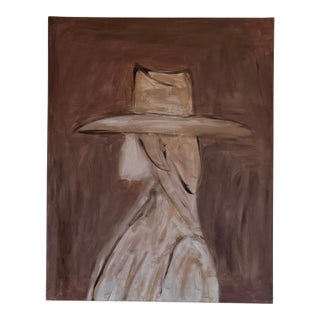 Original Abstract Portrait by Marek | Texas Contemporary Figurative Painting | 24” X 30” For Sale