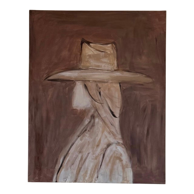 Original Abstract Portrait by Marek | Texas Contemporary Figurative Painting | 24” X 30” For Sale