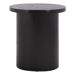 Ekon Round End Table in Black For Sale