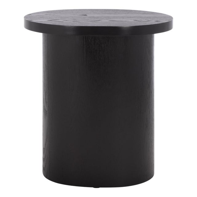 Ekon Round End Table in Black For Sale