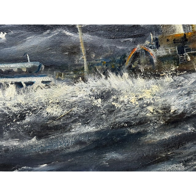 Oil Painting Kingston Peridot (H591), Fishing Trawler Tragedy Lost in the Arctic Gale, January 1968 Framed For Sale - Image 13 of 18