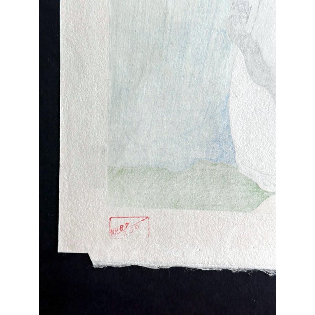 Japanese Woodblock Print Le Bonze Errant by Paul Jacoulet For Sale - Image 4 of 15