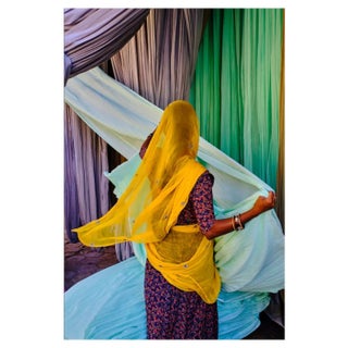 Tuul & Bruno Morandi, India, Rajasthan, Sari Factory, Photographic Paper For Sale