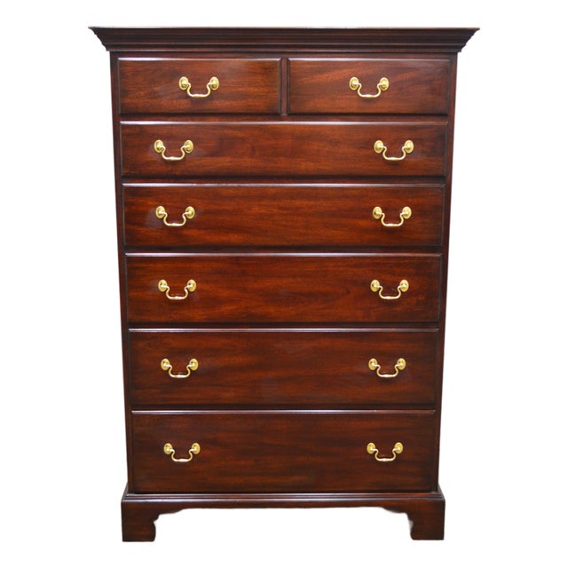 Henkel Harris Mahogany Chest of Drawers For Sale