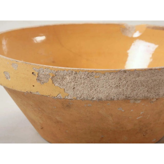 Original Antique French Glazed Terracotta Bowl For Sale - Image 4 of 11