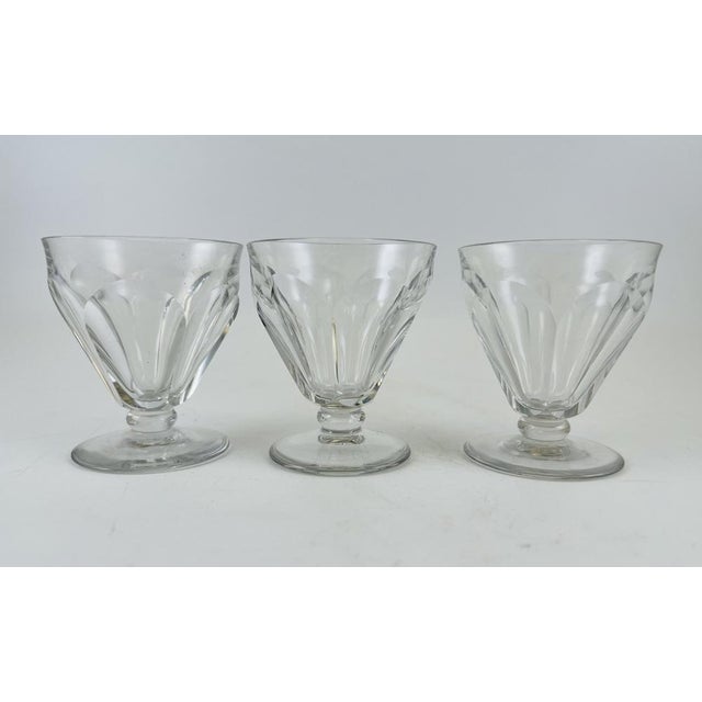 1950s Crystal Talleyrand White Wine Glasses from Baccarat, Set of 3 For Sale - Image 5 of 5