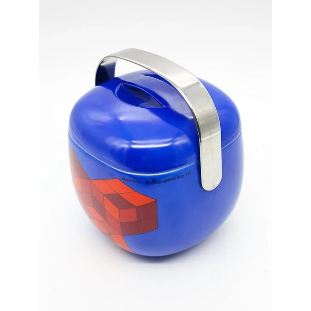 Metal German Suomi Ice Bucket by Victor Vaserly & Timo Sarpaneva for Rosenthal Studio-Line, 1970s For Sale - Image 7 of 15