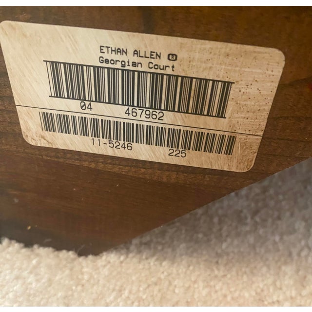 Traditional Ethan Allen Georgian Court Cherry Wood Bedside Chest Vintage Excellent Condition For Sale - Image 3 of 12