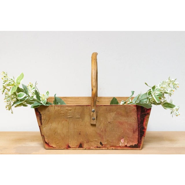 Antique Stripped Wood English Basket For Sale In Los Angeles - Image 6 of 6