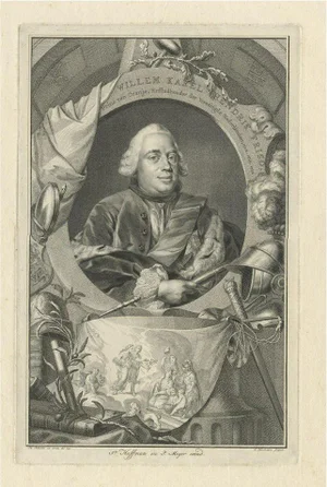 Jakob Houbraken, Portrait of Prince Willem Karel Hendrik Friso of Oranje, 1751, Paper
