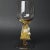 Vintage Mid 20th Century Hand Blown Venetian Dolphin Goblets- Set of 7 For Sale - Image 10 of 12