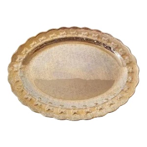 Early 20th Century Gold Porcelain Serving Platter or Tray by Taylor Smith & Taylor