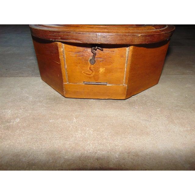 Vintage Wall-Mounted Wooden Clock from D.C. For Sale - Image 3 of 17