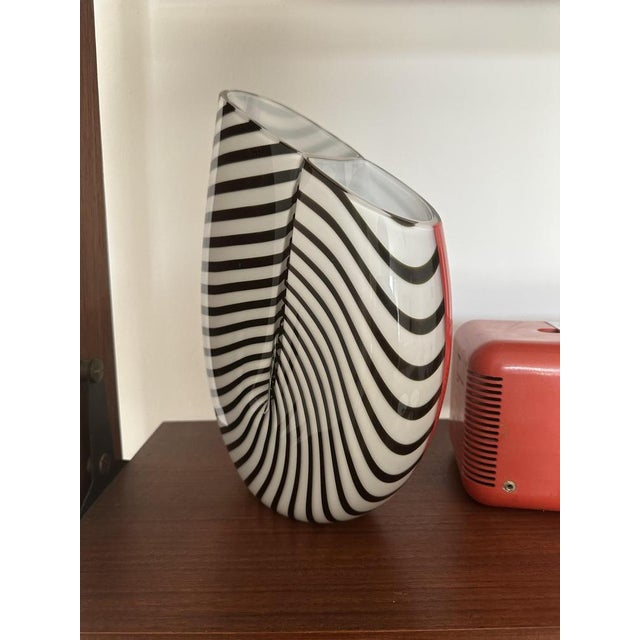 Glass Murano Glass Vase by Lino Tagliapietra for Effetre, 1988 For Sale - Image 7 of 11