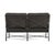 Brown Jordan Brown Jordan Venetian Loveseat, Textured Pewter frame with Fusion Charcoal fabric For Sale - Image 4 of 11