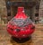 1960s MCM Keramik Red Fat Lava Vase With Handle For Sale - Image 5 of 11