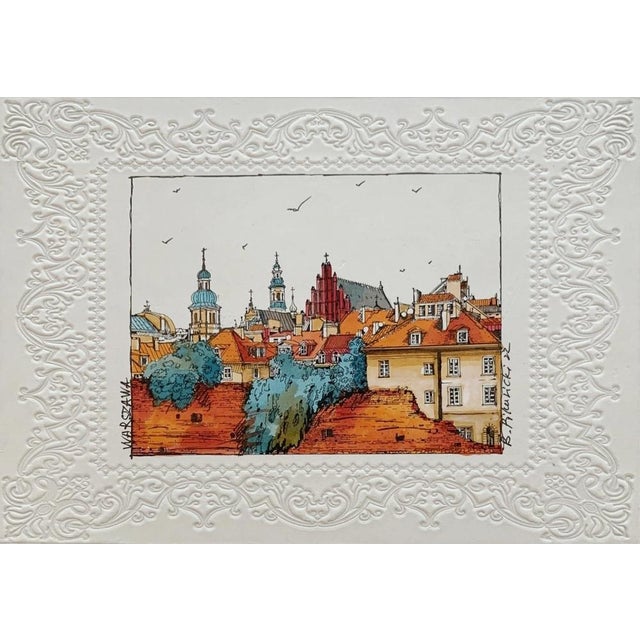 Bogdan Pikulicki, Warsaw, Print and Watercolour on Paper, 2022 For Sale - Image 4 of 4