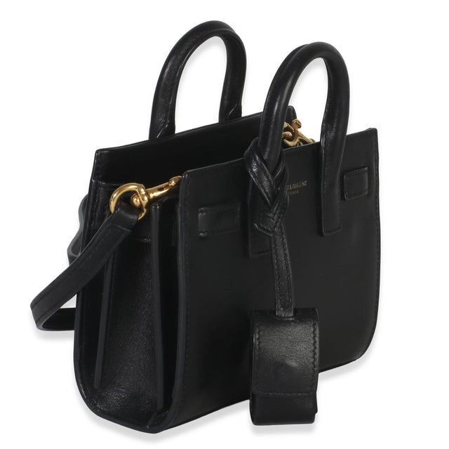 Contemporary Black Smooth Calfskin Toy Sac Du Jour For Sale - Image 3 of 9