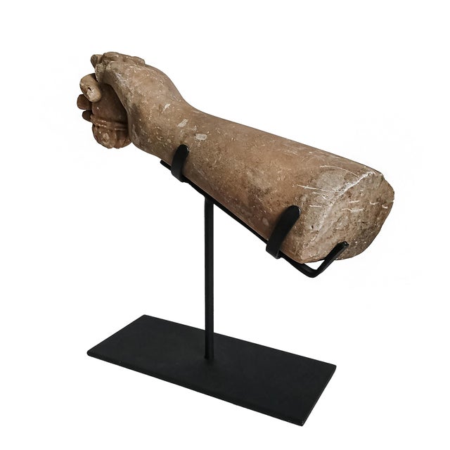 Reclaimed Khmer Sculpture Fragment, Early 20th Century For Sale - Image 10 of 15