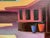 The Dennis's House by Diego Glazer | Oil on Panel Painting of a house with colorful pots For Sale