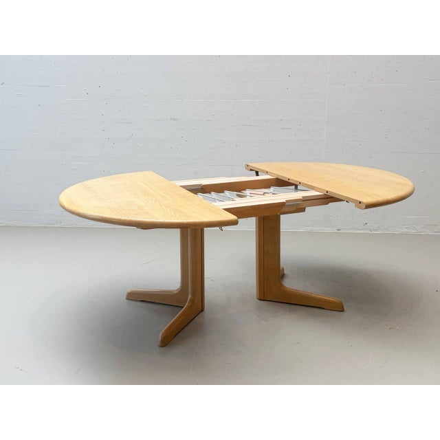 Vintage Swiss Extendable Table in Oak For Sale - Image 4 of 17