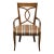 High End Vintage Solid Cherry Italian Neoclassical Revival Dining Arm Chair For Sale