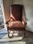 Beautiful Oversized Ralph Lauren Carved Mahogany & Leather Upholstered Armchair with Hoofed Feet. Eccentric yet timeless...