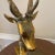 1970s Hollywood Regency Style Brass Recumbent Deer For Sale - Image 4 of 9