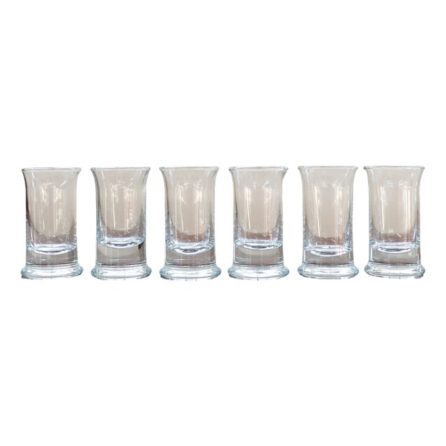Low Crystal Liqueur Glasses, 1970, Set of 6 For Sale