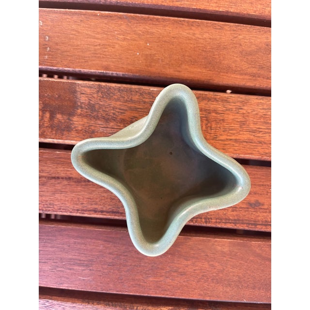 Folk Art Folk Art Handmade Decorative "Teco" Style Pinch Pot Ceramic Bowl For Sale - Image 3 of 5