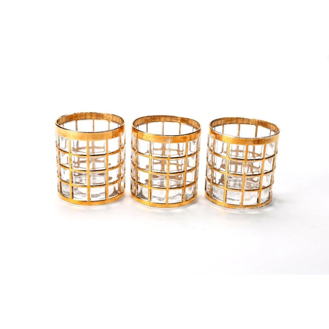 Mid-Century Modern 1960s 6 Imperial Glass Toril De Oro Tumbler Glasses For Sale - Image 3 of 11