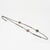 Black Karl Lagerfeld Gunmetal Long Necklace with Red and Black Enamel For Sale - Image 8 of 13