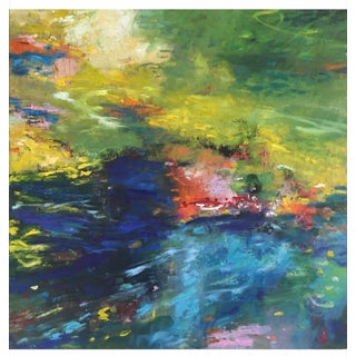 "Journey to Giverny" Giclee Print on Canvas 36x36’’ Inspired by Monet’s Gardens. For Sale