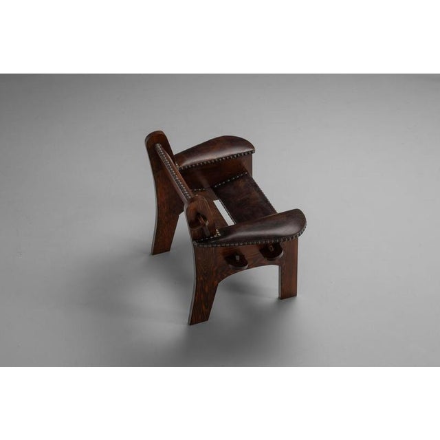 Wood Armchair by Ernesto Valabrega, Italy, 1950 For Sale - Image 7 of 18