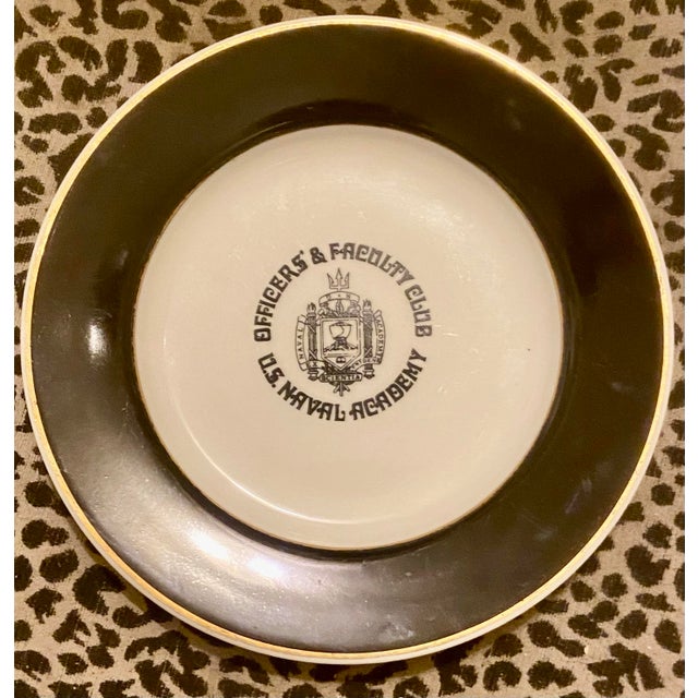 Vintage U. S. Naval Academy Officers & Faculty Club Porcelain Plate, Rego, Circa 1948 For Sale In Savannah - Image 6 of 8