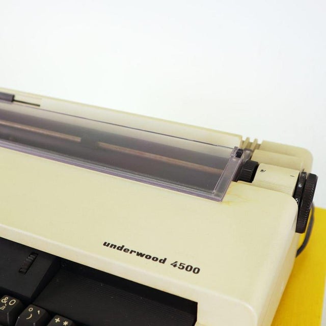 Underwood 4500 typewriter Height: 13 Width: 48 Depth: 39 Ignition: yes This piece is attributed to the mentioned...