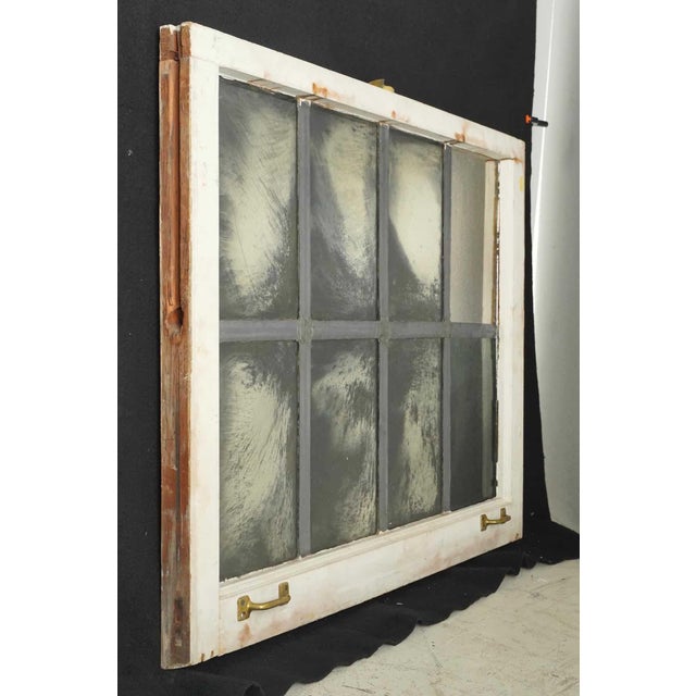 Olde Good Things hand silvered reclaimed leaded window mirror. It is in good condition, with age appropriate surface wear...