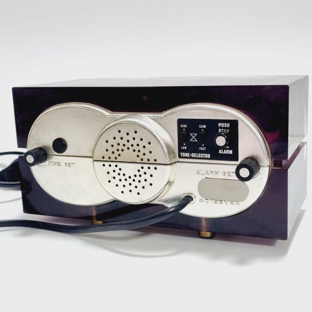 Space Age Japanese DS-100 Table Clock from Hiterior, 1970s For Sale - Image 6 of 16