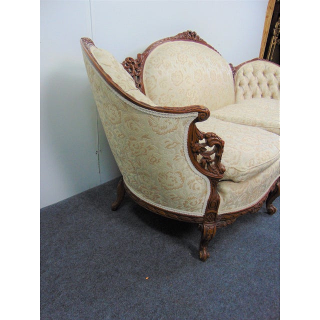 Louis XV Style Carved Walnut Sofa For Sale In Philadelphia - Image 6 of 10