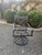 Seven piece vintage outdoor dining set in aluminum. The two head chairs swivel while the remaining four do not. No...