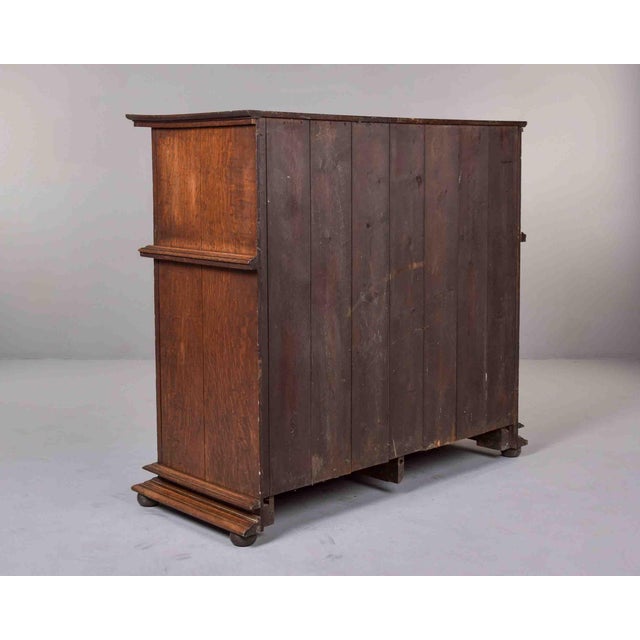 Chestnut 19th Century French Oak Two-Part Cabinet in the Louis XIII Style For Sale - Image 8 of 12