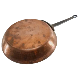 Early 19th Century Hammered Copper Frying Pan From France