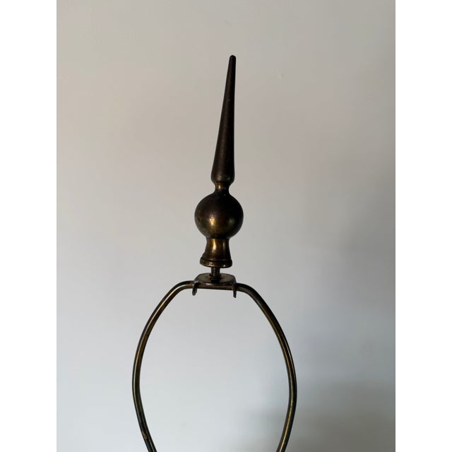 Sculpture Materials 1980's Vintage Palm Beach-Style Sculptural Palm Leaf Plaster Floor Lamp For Sale - Image 7 of 13