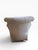 Tufted Swivel Club Chair in Taupe Denim-Style Fabric For Sale - Image 9 of 11