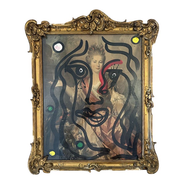 "Miro and Me in Palma" Titled Peter Keil Painting For Sale