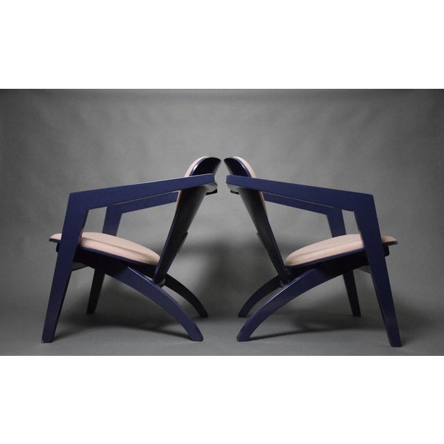 Beige Set of Blue Butterfly GE 460 Lounge Chairs by Hans Wegner for Getama, 1980s For Sale - Image 8 of 18