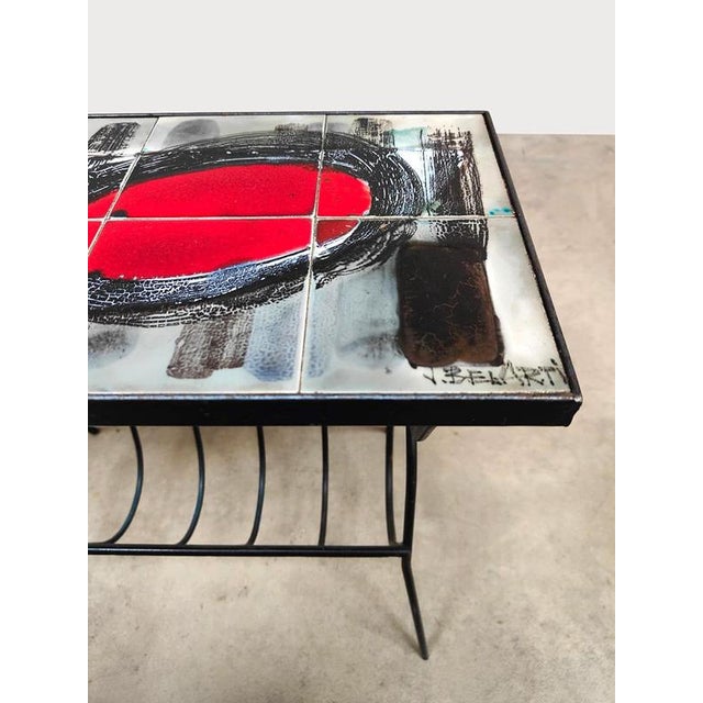 Vintage Magazine Rack Tile Side Table from Belarti, 1960s For Sale - Image 6 of 8