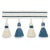 Contemporary Schumacher Merida Tassel Fringe in Marine For Sale - Image 3 of 3