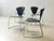 Four elegant vintage linda dining chairs from the 1980s, designed by lo studio and a. Rizzatto. The design combines the...